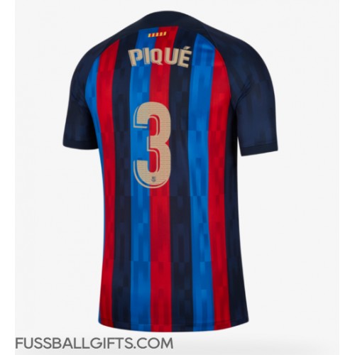 Barcelona Gerard Pique #3 Fußballbekleidung Heimtrikot 2022-23 Kurzarm